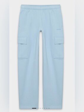 Aritzia SweatFleece Cozy‎ Fleece Mega fit Women’s Large Sweatpants Ripple Blue